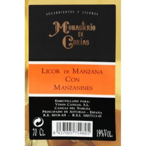 Licor de Manzana con Manzanines Monasterio de Corias